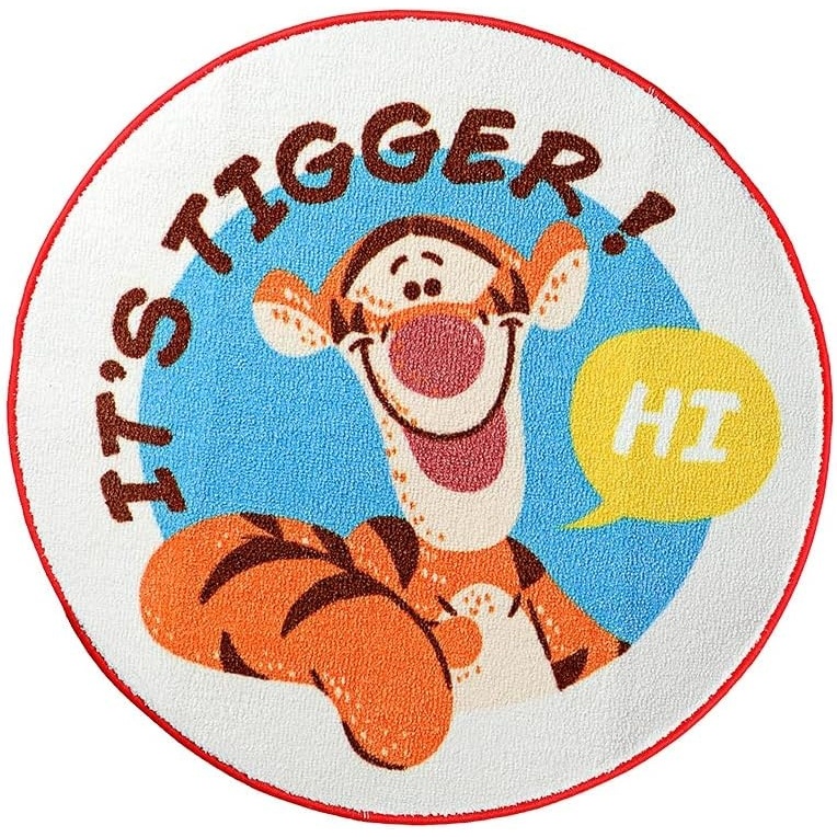 image:imageMINISO Disney Winnie Tiger Door Mat 236x236 Durable Welcome Mat Low Profile Floor Mat Carpet Front Doormat Indoor Outdoor Door Rug Non Slip Entrance Rugs for EntrywayLiving RoomBedroom