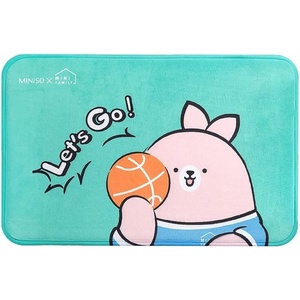 MINISO Door Mat (23.6″x15.7″,BunBun), Durable Welcome Mat Low Profile Floor Mat Front Doormat Indoor Outdoor Door Rug Non Slip Entrance Rugs for Entryway,Living Room,Bedroom,Machine Washable