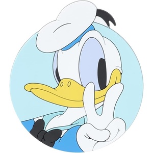 MINISO Mickey Mouse Cup Mat Silicone Coasters, Coasters for Drinks Non-Slip Cup Coasters, Heat Resistant Cup Mate, Soft Coaster for Tabletope Protection, Furniture from Damage(Donald Duck)