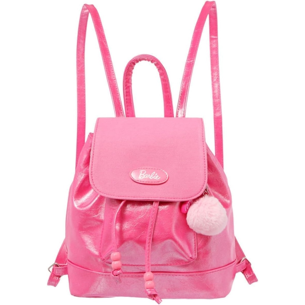 image:imageMINISO Barbie Backpack Cute amp Stylish Barbie Samll Backpack for Women amp GirlsDurableamp EasyCare Waterproof Leather Barbie Bag
