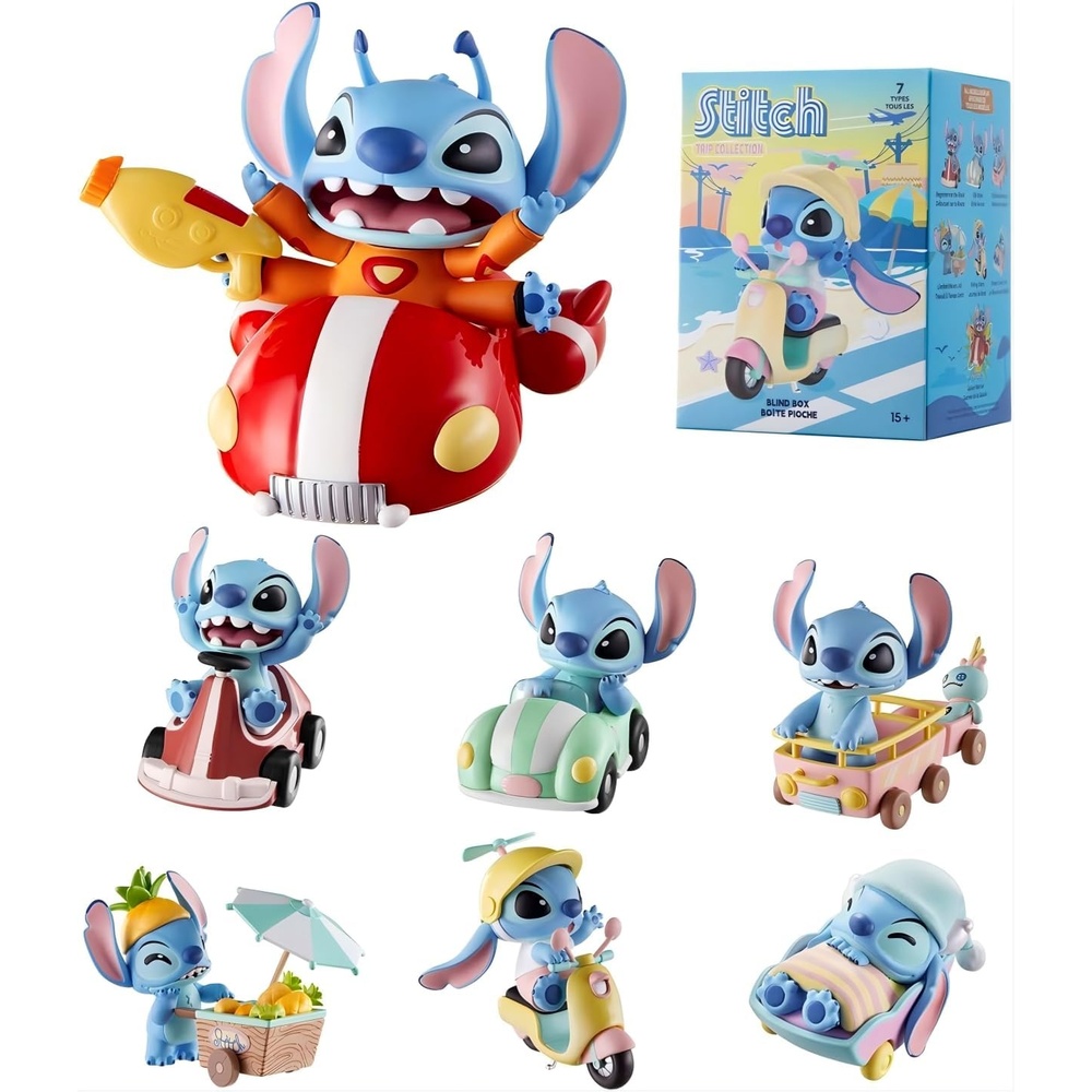 image:imageMINISO Disney Lilo amp Stitch Travel Series Blind Box Figures Stitch Blind Box Collectible Toy Surprise Figures for Room Decorations Birthday Gifts Single