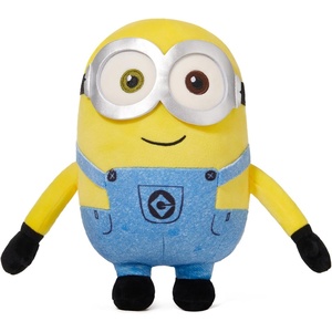 MINISO 11″ Bob+Tim Costume Minions Plush Toy, Cute Sleeping Bedding Stuffed Animals Kawaii Plushies Pillow for Kids Boys Girls(8″Bob)