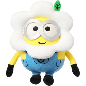 MINISO 11″ Bob+Tim Costume Minions Plush Toy, Cute Sleeping Bedding Stuffed Animals Kawaii Plushies Pillow for Kids Boys Girls(9″Bob)
