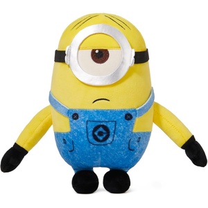 MINISO 11″ Bob+Tim Costume Minions Plush Toy, Cute Sleeping Bedding Stuffed Animals Kawaii Plushies Pillow for Kids Boys Girls(9”Stuart)