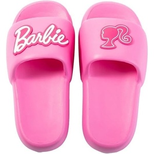 MINISO Barbie Collection Bath Slippers (35-36) – Kids’ House Shoes, Girls’ Bathroom Slippers, Pink Barbie Home Footwear
