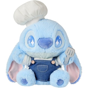 MINISO Disney Lilo & Stitch Stuffed Animal 12″ Cute Stitch Plush Toy Soft Huggable Peluche Collection Birthday Gifts for Girls Boys Kids Women Men Disney Fans (12″ Ukelele Stitch Stuffed Animal)(14‘’ Chef Stitch)