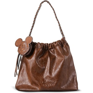 MINISO Disney Mickey Tote Bag, Large Capacity Shoulder Bag, Foldable Vegan Leather Handbag Purses for Women | Mickey Tote Bag