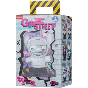 MINISO Disney Stitch GenZ Street Series Blind Box, Vinyl Pendant Plush Surprise Box Figure Model Random Design Collectible Toy for Home Decor Birthday Gifts (Random One Figure)