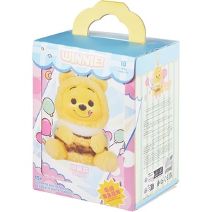MINISO Disney Winnie The Pooh Collection Beach Vacation Blind Box Figure Vinyl Plush Pendant Model Collectible Toy for Home Decor Holiday Birthday Gifts for Girls and Boys Single Box (Random One)