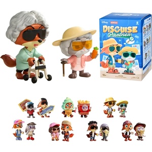 MINISO Disney Zootopia Partner Disguise Series Blind Box – 2 Figures in 1 Box, Collectible Character Set for Home Decor & Gifts (Random, Single Box)