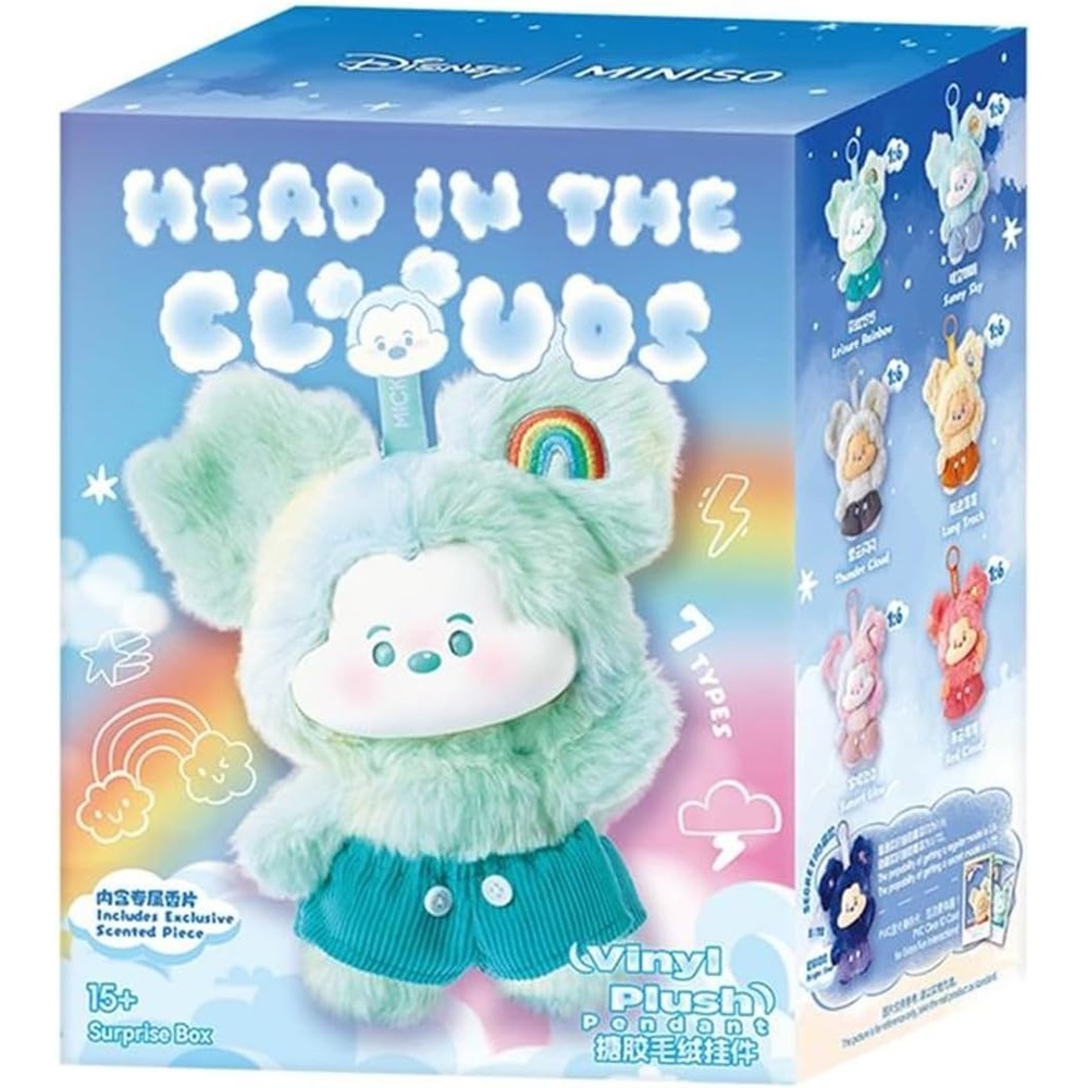 image:imageMINISO Disney Mickey Cloud Fantasy Series Vinyl Plush Blind Box  Toys for Bag Decoration Holiday Birthday Surprises Gifts Collectibles for Friends and Family Single Box