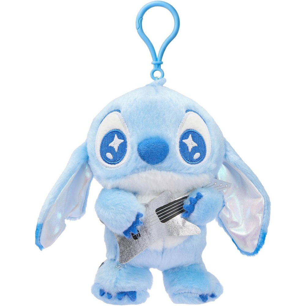 image:imageMINISO Disney Stitch Plush Keychain Officially Licensed Lilo amp Stitch Bag Charm Guitar Rock Design amp Laser Inner Ear Cute Mini Stitch Stuffed Animal Backpack Pendant Home Decor Gifts for Stitch Fans
