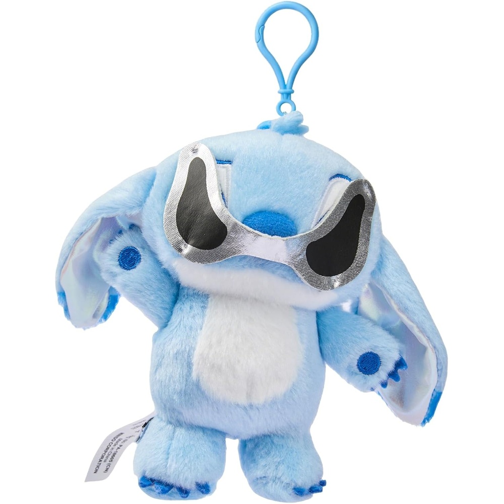 image:imageMINISO Disney Stitch Plush Keychain Officially Licensed Lilo amp Stitch Bag Charm with Sunglasses Design amp Laser Ears Cute Mini Stitch Stuffed Animal Pendant for Backpack Handbag Gifts for Stitch Fans